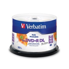 Verbatim DVD+R DL Double Layer 8.5GB 8X Life Series White 50pcs, multicolor picture