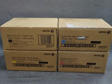4PK GENUINE XEROX TONER CARTRIDGES DOCUCOLOR 12 SET CMYK NEW 006R01049  006R0105 picture