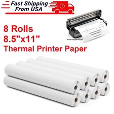 8 Rolls A4 Thermal Printer Paper 8.5