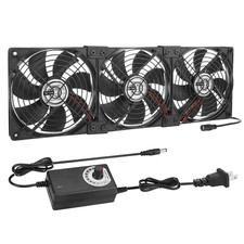 Big Airflow 3 X 120Mm 14'' Computer Fan with AC Plug, AC 110V to 240V Variable S picture