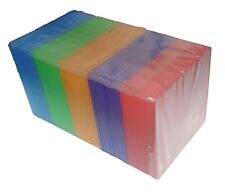 SLIM Assorted Color Single VCD PP Poly Cases 5MM Lot picture
