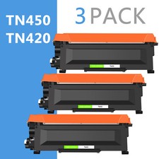 3PK For Brother TN450 TN420 High Yield Black Toner Cartridge MFC-7240 MFC-2270DW picture