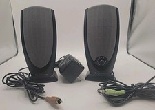 Altec Lansing Rev A00 Computer Speakers Pair Wired Stereo Sound System picture