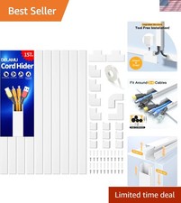 Paintable 157in Cable Hider - UL94 V-0 Fire Safety Rated & Easy Installation picture