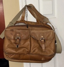Protocol Real Leather Shoulder Laptop Bag 90's vintage 17