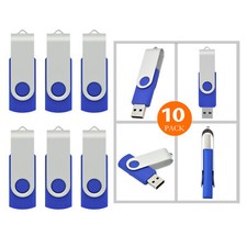 10 Pack 16GB USB 2.0 Flash Drive Memory Stick Swivel Thumb Pen Drive Storage picture