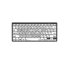Logickeyboard XLPrint Bluetooth Black on White PC Keyboard picture