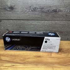 New Genuine HP 131A Black Toner Print Cartridge CF210A - FACTORY SEALED BOX picture