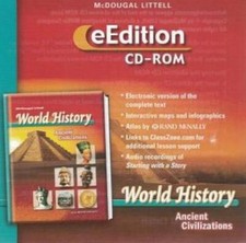 McDougal Littell World History Ancient Civilizations eEdition 2.0 PC MAC CD text picture