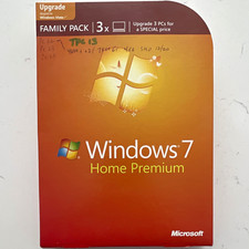 Microsoft Windows 7 Home Premium Upgrade Family Pack 3 PCs DVD English picture