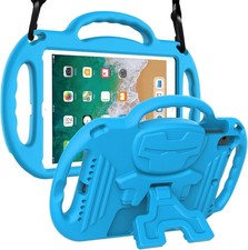 For Apple iPad 9.7 /Air / Air 2 (2017/2018) Kids Case Handle Stand Cover Blue picture