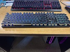 Red Dragon Mechanical Gaming Keyboard Type Writer RGB Backlit Wireless picture