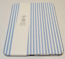 Elyse Breanne iPad Pro 11 M4 Case Blue Stripes Grandmillennial Folio Cover picture