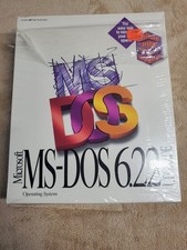 Vintage Microsoft MS-DOS 6.22 Operating System Upgrade Big Box 3.5 Floppy Disks picture