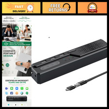 3-in-1 USB Computer Speaker & Microphone for PC/Laptop - 360° Sound, Home Office picture