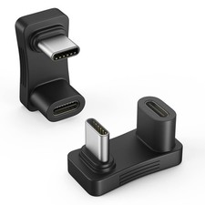 Moko 180 Degree Angle USB C Adapter 2 Pack, U Shape USB-C Adapter Connector with picture