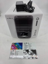 Evolis Zenius Color ID Card Printer Mag Encoder 36736 Clicks w/ Power Supply 1i picture