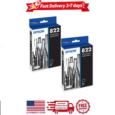 2 pack Epson 822, black ink cartridge picture
