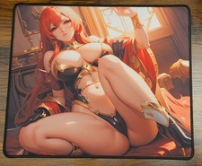 Waifu Princess Lingerie Girl Large Gaming Mouse Pad -  Revealing Pose 12 x 15 in picture