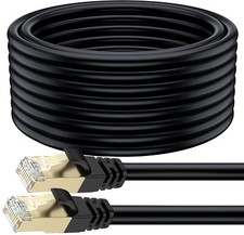 High Speed Cat 8 Ethernet Cable 25ft 30ft 50ft 65ft Long Durable Patch Cord US picture