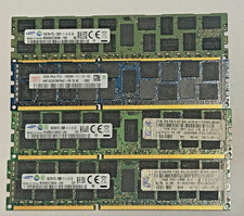 Lot of 4  16GB DDR3-1600 PC3L-12800R ECC Registered RDIMM Server RAM 64 GB picture