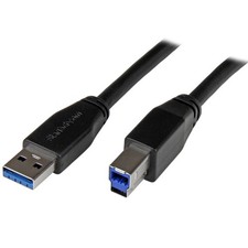StarTech.com 5m 15 ft Active USB 3.0 USB-A to USB-B Cable - M/M - USB A to B Cab picture