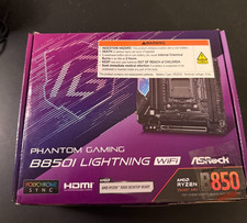 ASRock Phantom Gaming B850i Lightning WiFi AMD AM5 Socket ITX Motherboard  picture