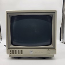 IBM PCjr 4863 Color Monitor CIB Original Box Powers On CRT Vintage IBM picture