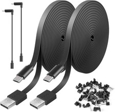 Versatile 20FT Power Extension Cable - Ideal for Wyze Cam & Eufy Security picture