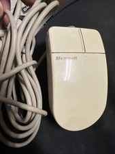 Vintage Microsoft Serial Mouse Wired 2-Button Mechanical Ball Mouse Japan picture