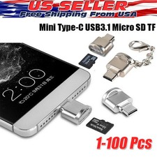 TypeC To Micro SD TF Card Reader OTG USB Adapter Converter For Phone Lot picture