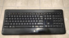Logitech K800 Illuminated Wireless Black Keyboard Works NO DONGLE Tested picture