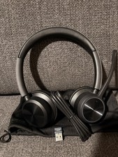Poly Voyager Focus 2 Bluetooth Stereo Headset USB Dongle, Case Excellent Mint picture
