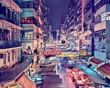 Landscape hong kong city china asia architecture Custom Gaming Mat Desk picture
