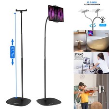 Aluminum Adjust Gooseneck Floor Stand Mount for iPad Pro Tablet CellPhone Holder picture