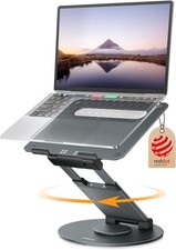 Telescopic 360 Rotating Laptop Stand for Desk Adjustable Height Swivel Pull picture