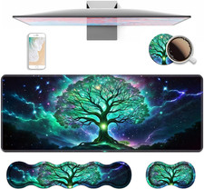 4 in 1 Ergonomic Keyboard Wrist Rest & Mouse Pad Wrist Rest Set, Large XXL picture