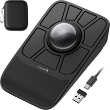EM06 Wireless Trackball Mouse Tri-Mode Wired 2.4G Bluetooth Ergonomic picture