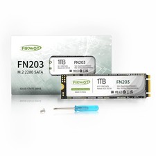 Fikwot FN203 M.2 SATA SSD - SLC Cache 3D NAND TLC III 6Gb/s 1TB, Black picture