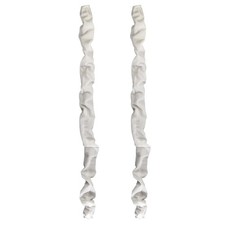 Chandelier Fabric Cord Cover 2 Pack Cream White Chandelier Chain Cover 70.8 i... picture