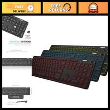 Universal Backlit Wireless Bluetooth Keyboard - 7 Colors, Adjustable Brightness, picture