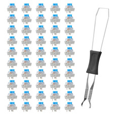 50 PCS Keyboard Switch Blue Mechanical Keyboard Switches 3 Pin Pre-Lubricated picture
