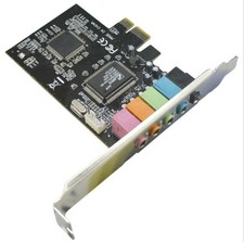 PCI-E Express Full Duplex 5.1ch CMI8738 Audio Sound Card W/Low Profile Bracket picture