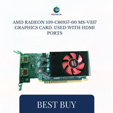 AMD Radeon 109-C86957-00 MS-V337 graphics card. USED WITH HDMI PORTS picture