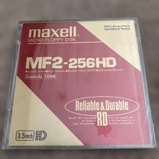 Maxell MF2-256HD 3.5 Inch 2HD Floppy Disk Stored picture