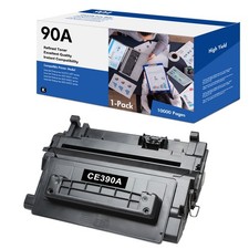 1PK CE390A Black Toner for HP 90A LaserJet M4555fskm M603xh M4555f M602dn picture