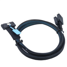 Gen5 MCIO 8X 8I 74P to Dual Oculink SFF-8611 4I Adapter Cable for Server High picture