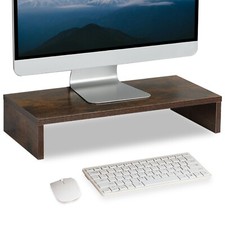 20 inch Monitor Stand Riser for Desk, TV/Screen/PC/Printer/Laptop Riser Brown. picture