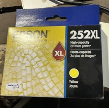 New Genuine Epson T252XL Yellow High Yield Ink Cartridge (T252XL420-S) Exp 06/24 picture