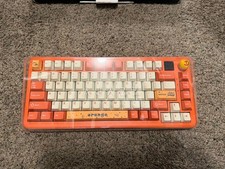 AJAZZ NACODEX AK820 MAX Wireless Mechanical Keyboard Orange Screen Knob Hotswap picture